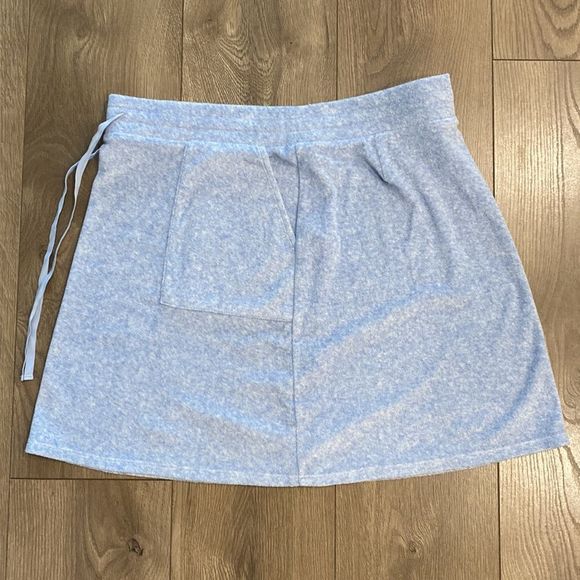 J.Jill Pure Jill Blue Terry Cloth Swimsuit Cover Up Skirt Size MP - Picture 2 of 10